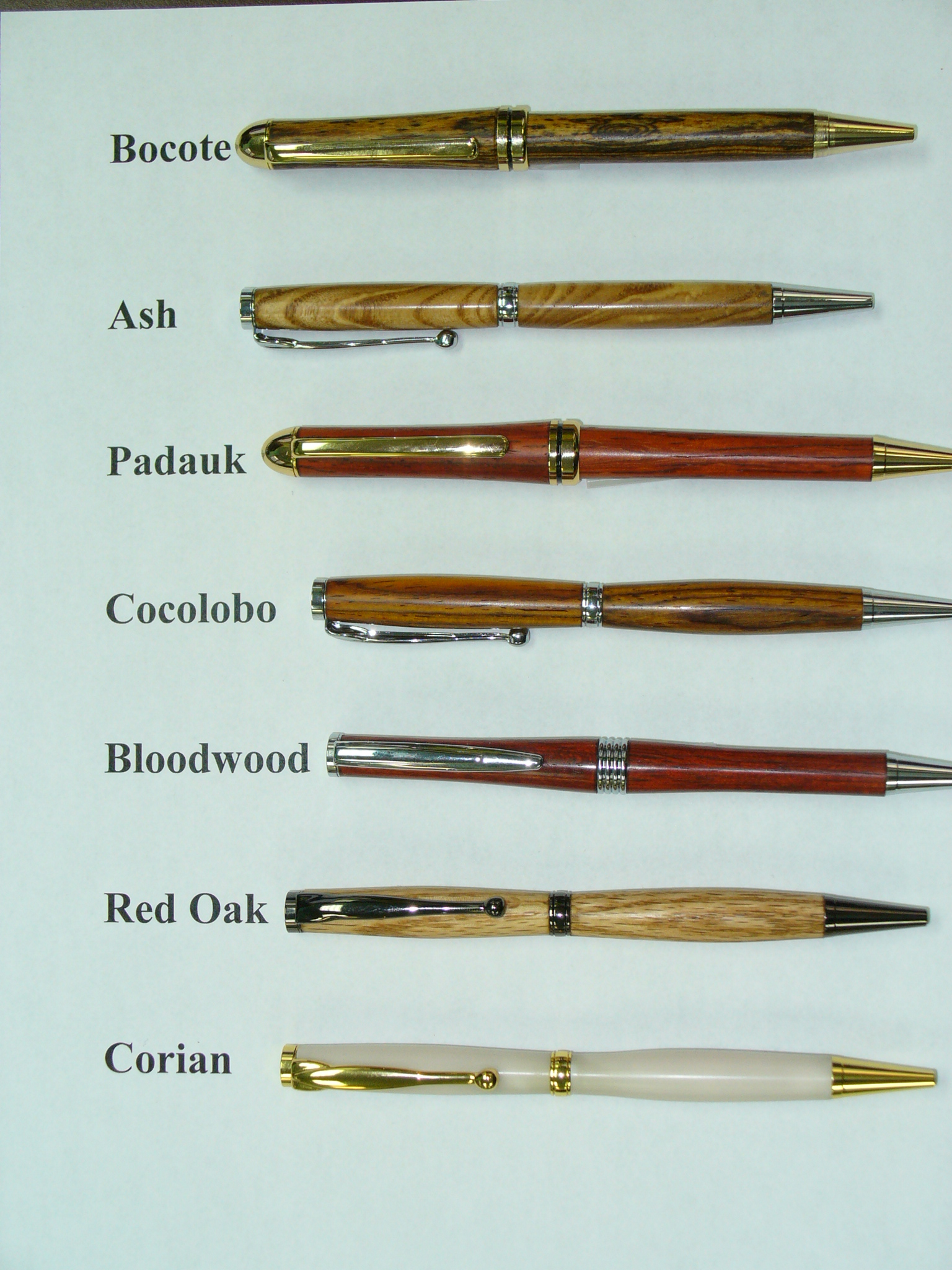 hand turned concava maple wood pen